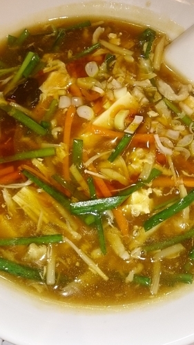 「サンラータンメン」@唐庄酒家 柏店の写真