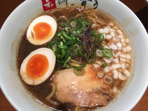 「煮干しブラック＋煮卵」@清乃 近鉄店の写真