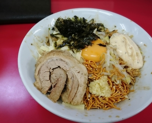 「まぜそば、」@ラーメン一心の写真