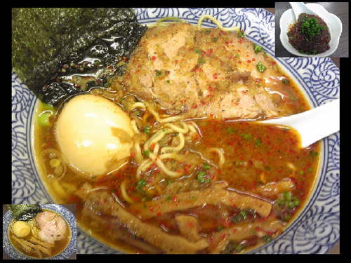 「煮玉子そば￥800・カレー玉￥150」@頓知房の写真