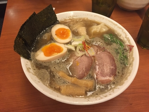 「濃厚煮干しラーメン全部のせ 限定」@東京の中華そば ちよがみの写真
