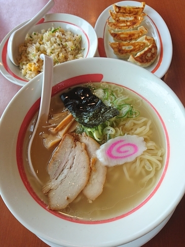 「塩らーめん  ミックスランチ 799円」@幸楽苑 深谷東方町店の写真