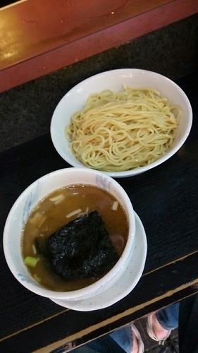 「鶏白湯の秋刀魚節のつけそば９５０円」@塩そば 桑ばらの写真