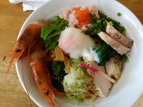 「【皐月の一杯】紅ズワイ＆赤海老和えそば（C）2000円」@MENYA 食い味の道有楽の写真