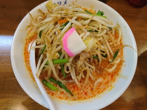 「辛いタンメン（唐揚げセット）」@極濃湯麺 フタツメ 八千代店の写真