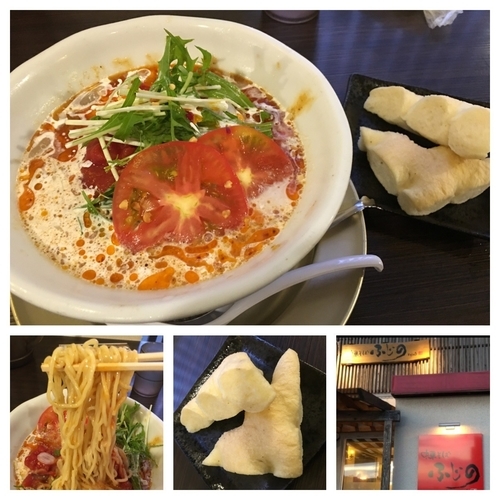 「期間限定 冷し味噌坦々そば 追いフォカ付 800円」@中華そば ふじの 新津店の写真