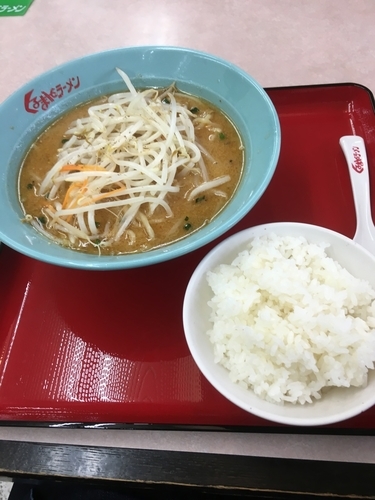 「味噌ラーメン（631¥、無料ライス）」@くるまやラーメン 千葉小見川店の写真