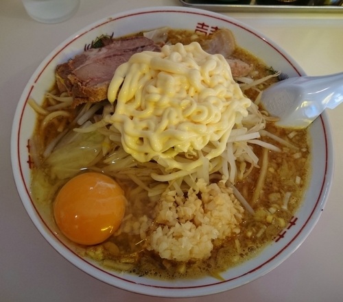 「スープカレーそば＋マヨネーズ＝880円」@麺家ぶんすけの写真