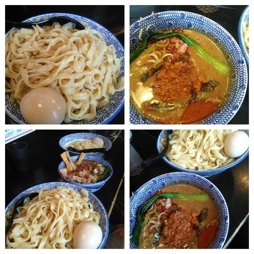 「【限定】坦々つけ麺８５０円＋特盛り分１５０円」@狼煙 〜NOROSHI〜の写真