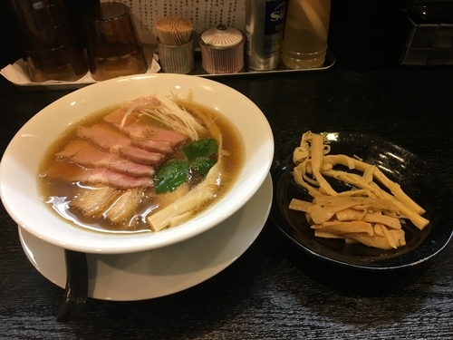 「ちゃーしゅー醤油そば メンマ」@麺屋 中川會 住吉店の写真