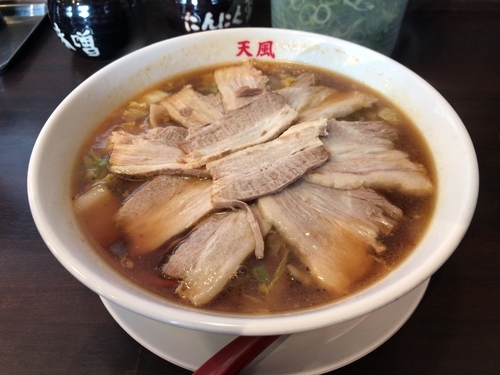 「天風チャーシューめん」@ラーメン天風 長島店の写真