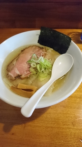 「塩雲呑麺」@上州地鶏ラーメン 翔鶴の写真
