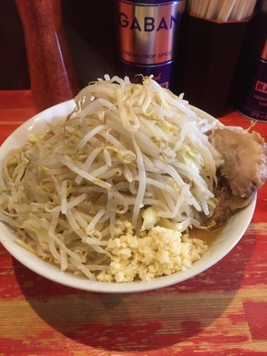 「小ラーメン(野菜ニンニクマシ)」@ラーメン二郎 会津若松駅前店の写真