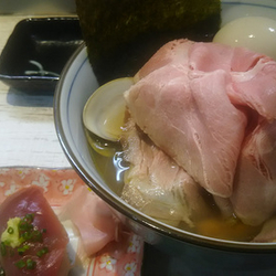 特性蛤そば＋本日のにぎり