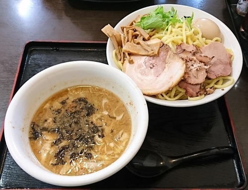 「つけ麺(大盛無料)」@手打ち麺処 暁天の写真