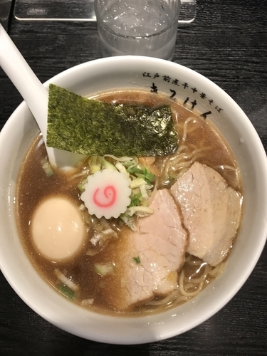 「味玉江戸前中華そば」@江戸前煮干中華そば きみはん 五反田店の写真