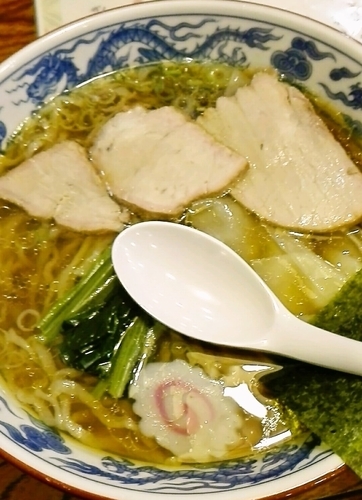 「ワンタンメン」@白河手打中華 賀乃屋の写真