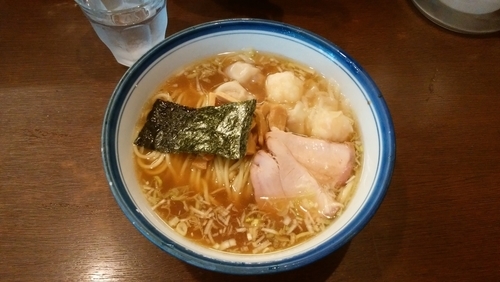 「ミックスわんたんめん(醤油)」@麺屋 はやしまるの写真
