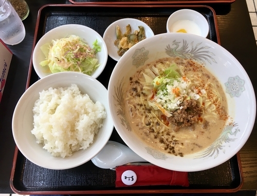 「担々麺セット」@夜来香 西京極店の写真