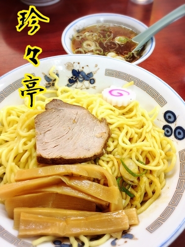 「油そば(並)￥650＋スープ￥50」@珍々亭の写真