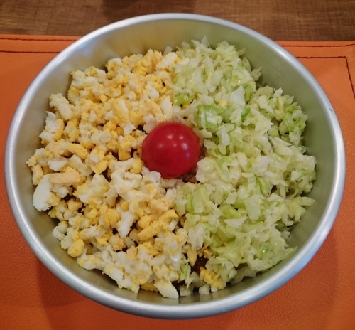 「カレーボウル キーマ＋コールスロー＆きざみタマゴ　750円」@あから(AKL)カレーなる酒場の写真