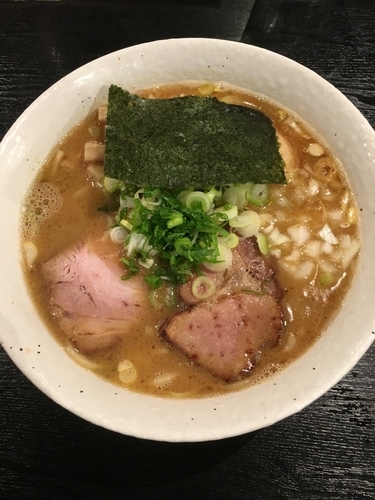 「濃厚中華そば(並盛) + 味玉」@BASSO ドリルマンの写真