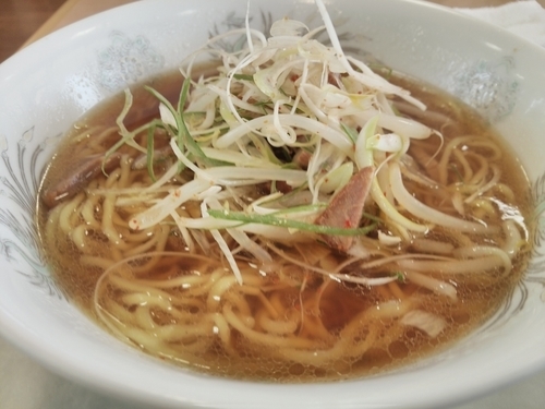 「ネギラーメン(ピリ辛味)」@道の駅 朝霧高原の写真