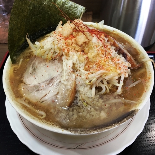 「とみぃず二郎+麺100g」@麺家 とみぃずの写真
