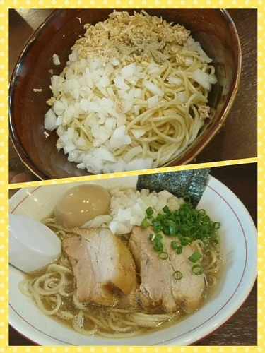 「煮干し蕎麦￥750+味玉￥100+油そば￥200」@零一弐三の写真