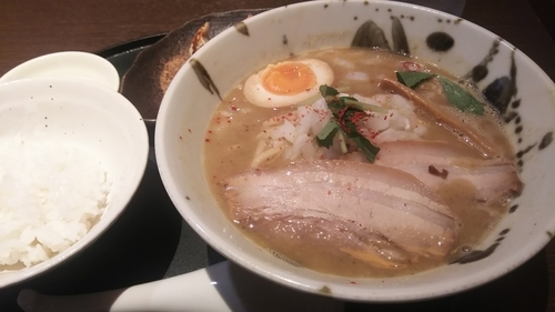 「極にぼ￥770＋餃子＆小ライスセット￥200」@中華そば 石黒の写真