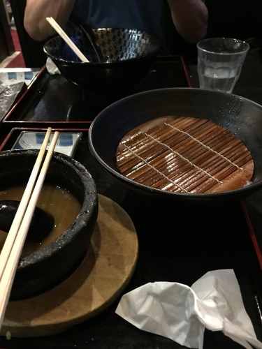 「信長つけ麺 大盛り 味玉、肉厚チャーシュー」@ラーメン信長の写真