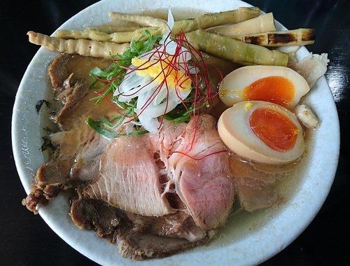 「蟹塩そば＋特製裕盛り」@麺屋 裕の写真