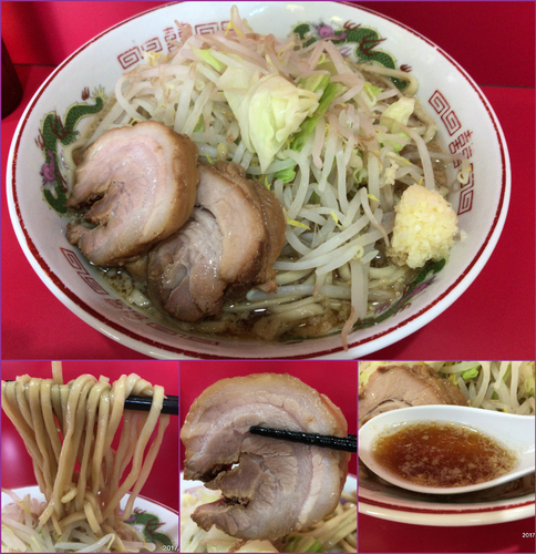 「ラーメン（麺かため・ニンニク）¥700」@赤ひげラーメンの写真