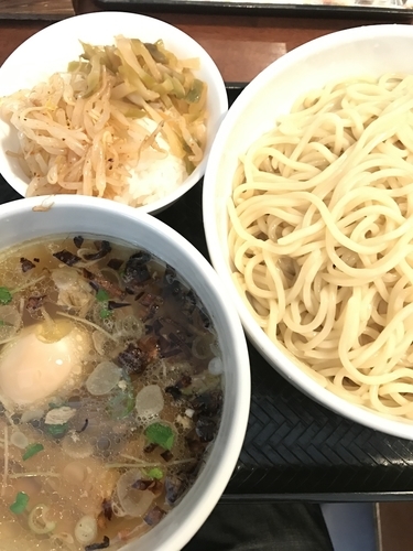 「つけ麺塩、大盛りサービス、ライスサービス」@中華麺酒家 彩華の写真