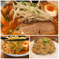 こく辛とんこつラーメン 790円 ミニチャーハン 200円