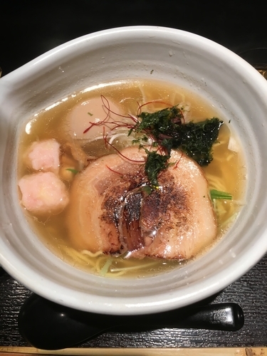 「銀笹塩ラーメン + 味玉」@麺処 銀笹の写真
