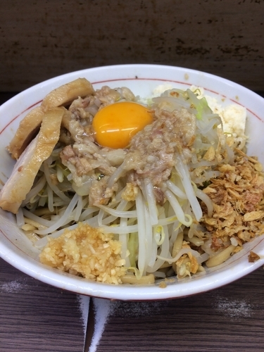 「汁なし+チーズ」@ラーメン二郎 横浜関内店の写真