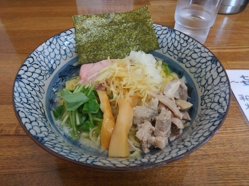 「生姜どっさり背油まぜそば-追い飯付(850円)」@㐂九家の写真