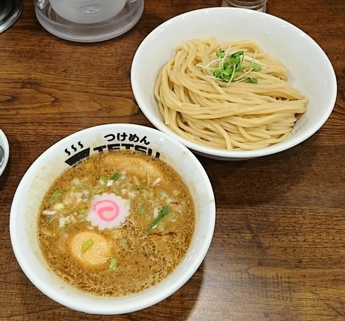 「つけめん(大盛無料)」@つけめんTETSU 御徒町ラーメン横丁店の写真