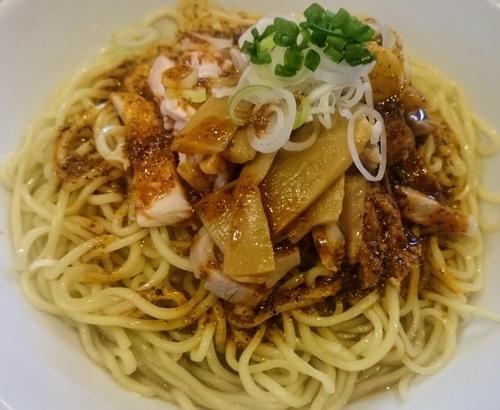 「冷やしみそ油そば（限定・８５０円）＋大盛り」@麺屋KABOちゃんの写真