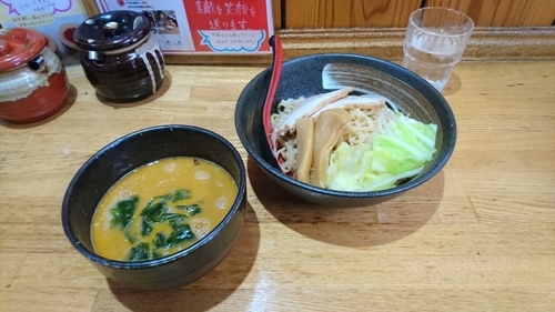 「辛みそつけ麺 850円」@巽やの写真