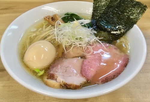 「魚介鶏だし塩らぁめん(特製) 850円」@麺処 有彩の写真