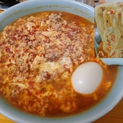 タンタンメン大盛大​辛750円＋味玉100円
