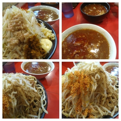 「辛いつけ麺大＋カレー＋マヨ（辛さ３倍）」@麺屋 桐龍の写真