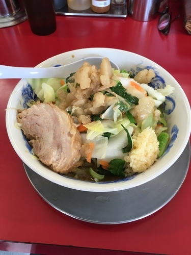 「ベジった！麺半分 全マシ にんにく」@ジャンクガレッジ 東大宮店の写真