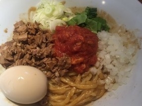 「（限定）トマトシーフードまぜそば¥850」@國分ラーメン食堂の写真