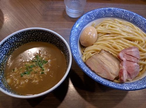 「味玉極濃煮干しつけ麺　大盛」@煮干しつけ麺 宮元の写真