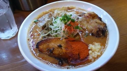 「辛口炙り肉そば「味噌」」@辛口炙り肉ソバ ひるドラ 鶴橋店の写真