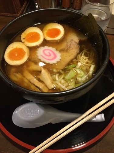 「味噌+味玉」@拉麺 閏の写真