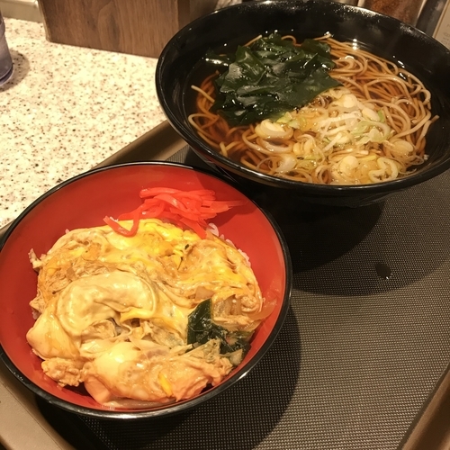 「朝食セット(¥390)」@名代 富士そば 虎ノ門店の写真